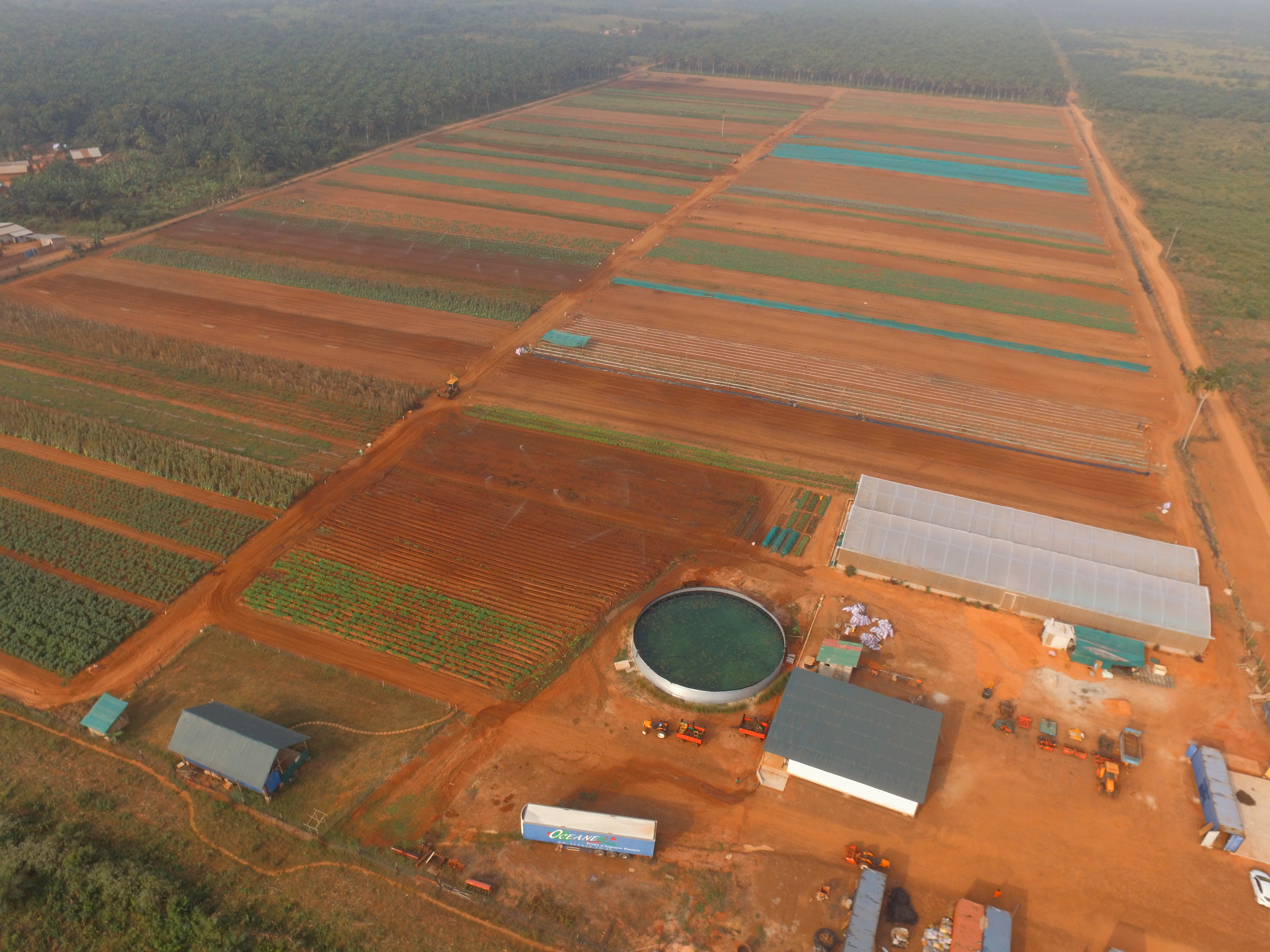 Vue aérienne — Les Primeurs du Bénin